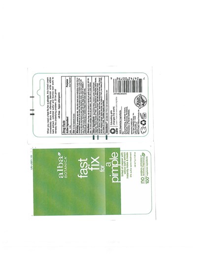 Fb Label (Alba Botanica Fast Fix For Pimple Fb Label)
